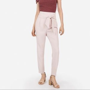 Express - Super High Waisted Paperbag Ankle Pant